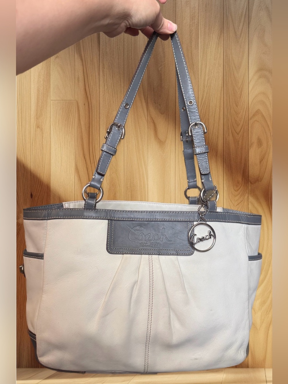 Coach Gallery Pleated East-West Shoulder Bag F13759 REHAB